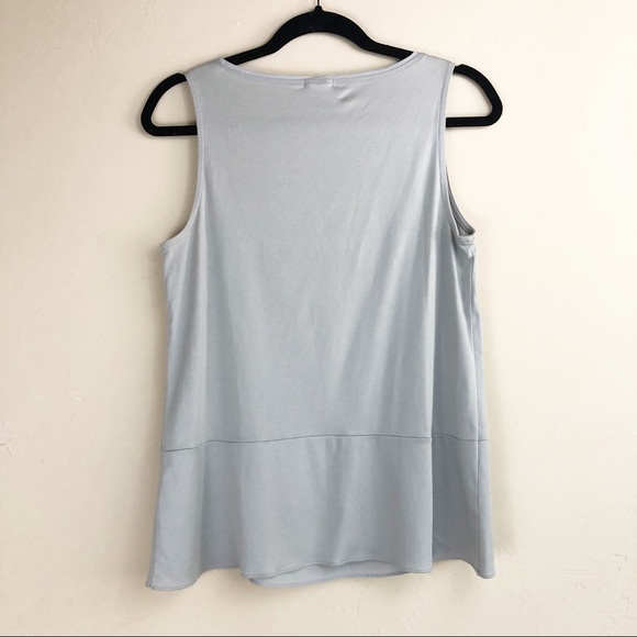Jigsaw Silver Grey Silk Front Sleeveless Top - Picture 8 of 8